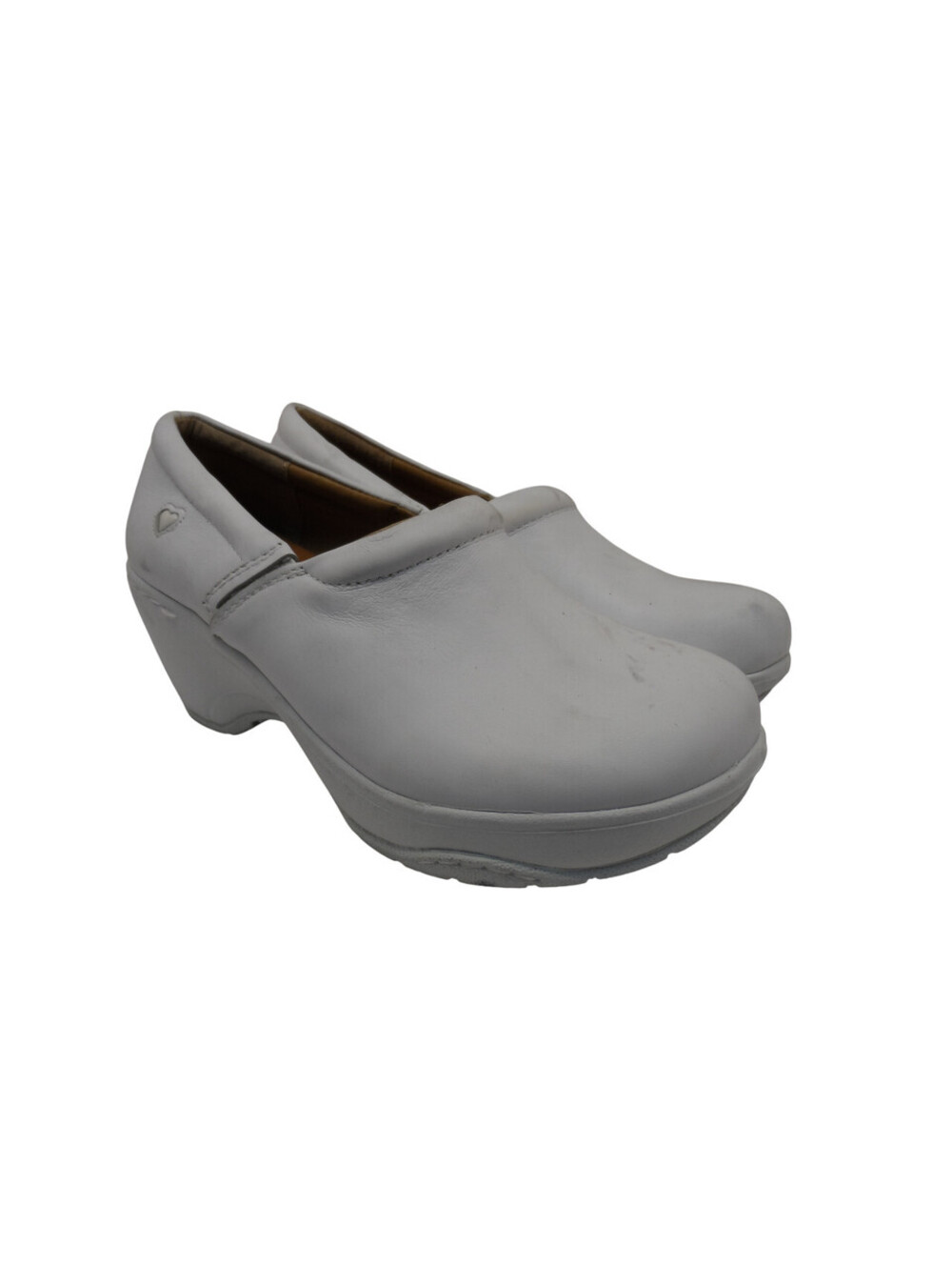 Nurse Mates Women's Slip-On Bryar Slip-Resistant Work Shoes White Size 6.5W